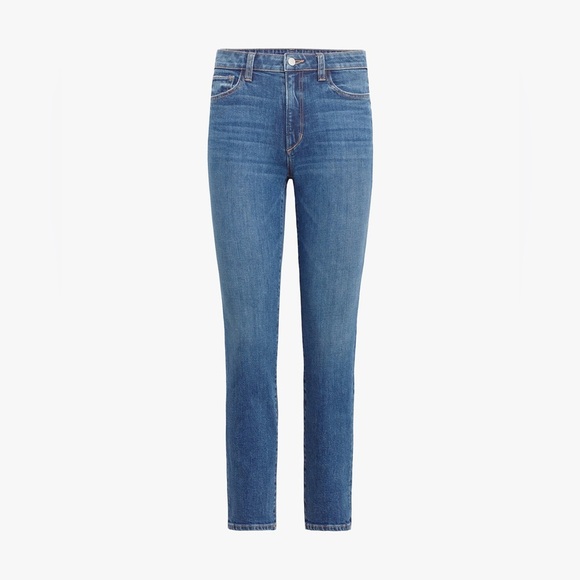 Favorite Daughter Erin High Rise Slim Straight Jeans 24 Medium Indigo - Picture 3 of 11
